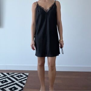 Victoria Secret all black lace night gown